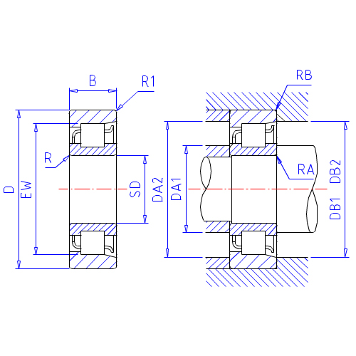 NF205轴承